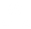 Logo de ASTA en color blanco